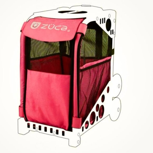 Zuca NEW Pet Carrier Bag Insert Travel Skating Fabric Red Pockets Lightweight - Picture 10 of 16